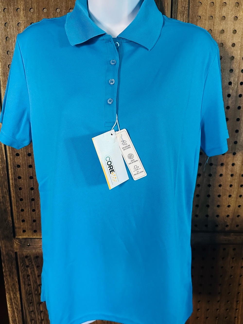Core365 Women's Polo Shirt in Turquoise Size M